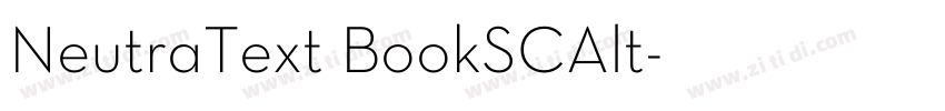 NeutraText BookSCAlt字体转换